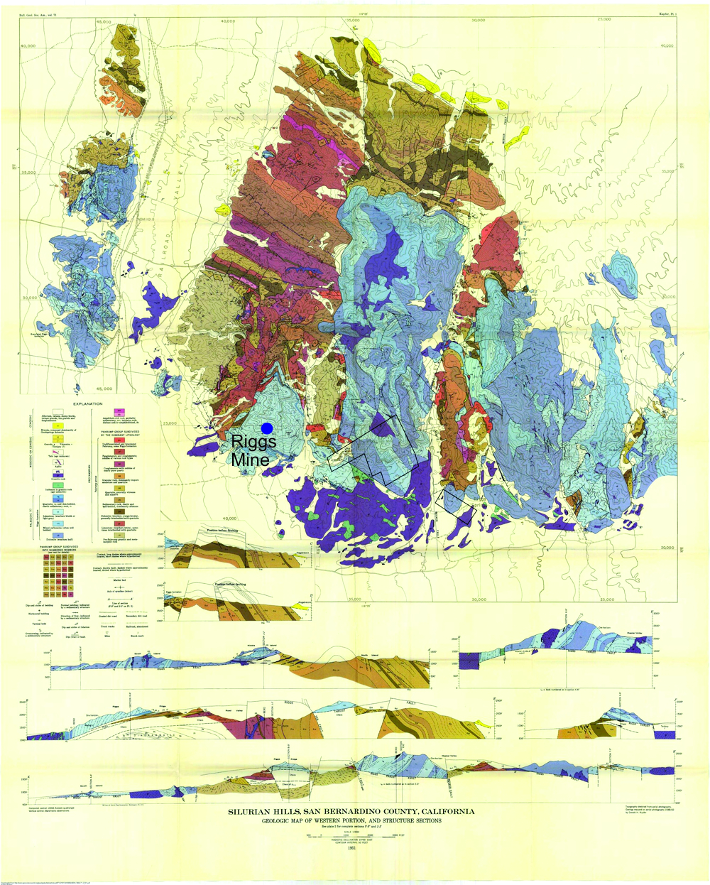 Geologic Map of Silurian Hills